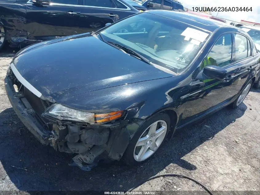 2006 Acura Tl VIN: 19UUA66236A034464 Lot: 42243638