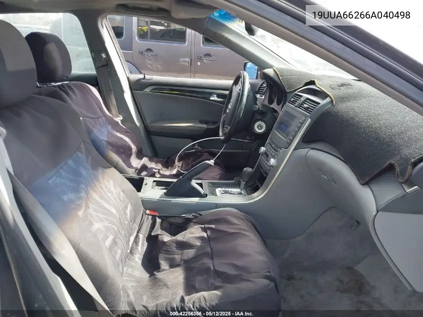 2006 Acura Tl VIN: 19UUA66266A040498 Lot: 42256356