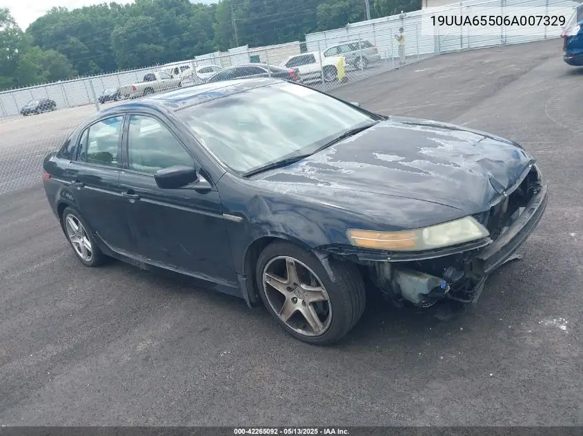 2006 Acura Tl VIN: 19UUA65506A007329 Lot: 42265092