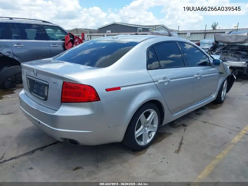 2006 Acura Tl VIN: 19UUA66266A039545 Lot: 42478915
