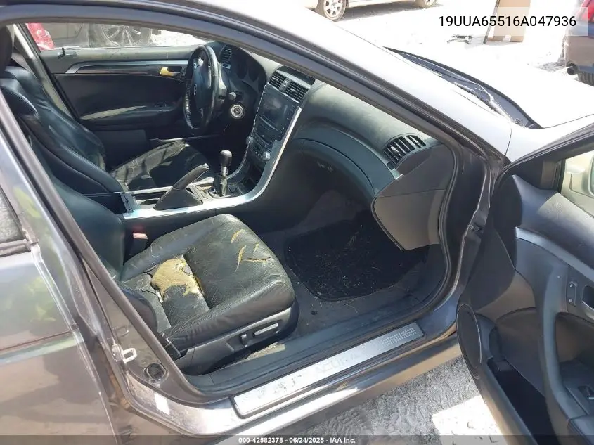 2006 Acura Tl VIN: 19UUA65516A047936 Lot: 42582378