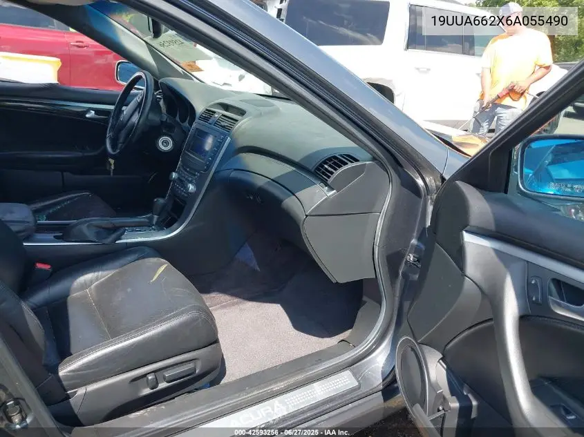 2006 Acura Tl VIN: 19UUA662X6A055490 Lot: 42593256