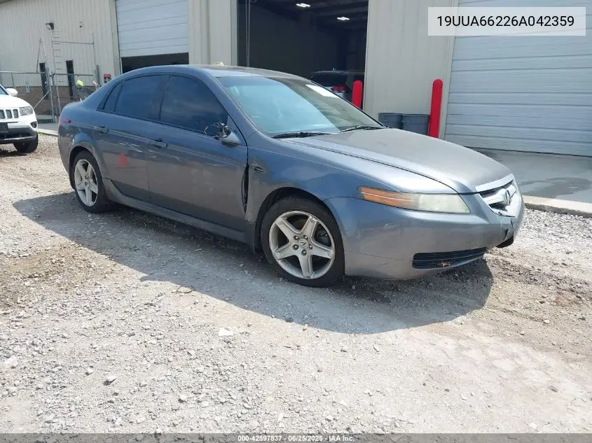 2006 Acura Tl VIN: 19UUA66226A042359 Lot: 42597837