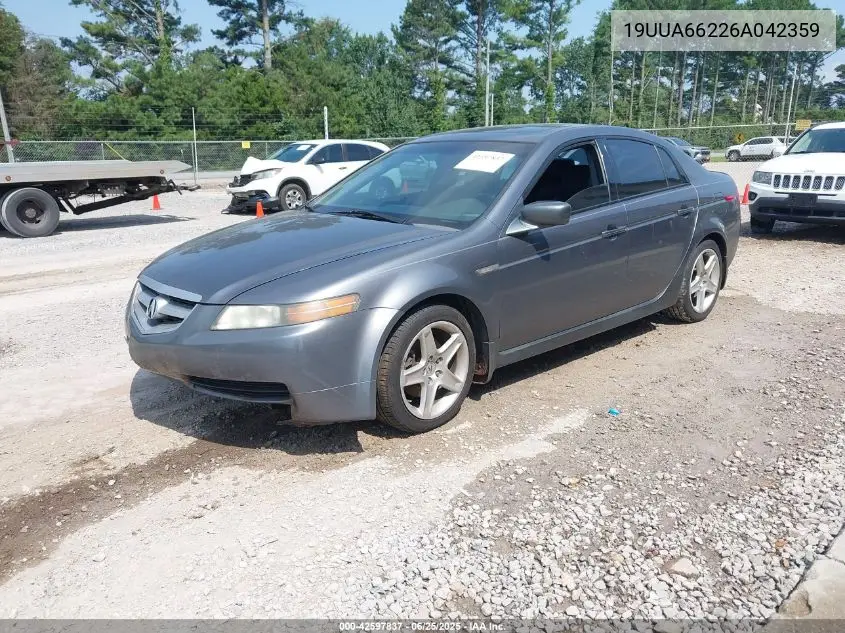 2006 Acura Tl VIN: 19UUA66226A042359 Lot: 42597837