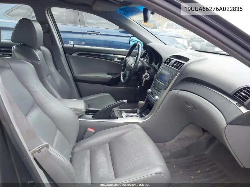 2006 Acura Tl VIN: 19UUA66276A022835 Lot: 42608330