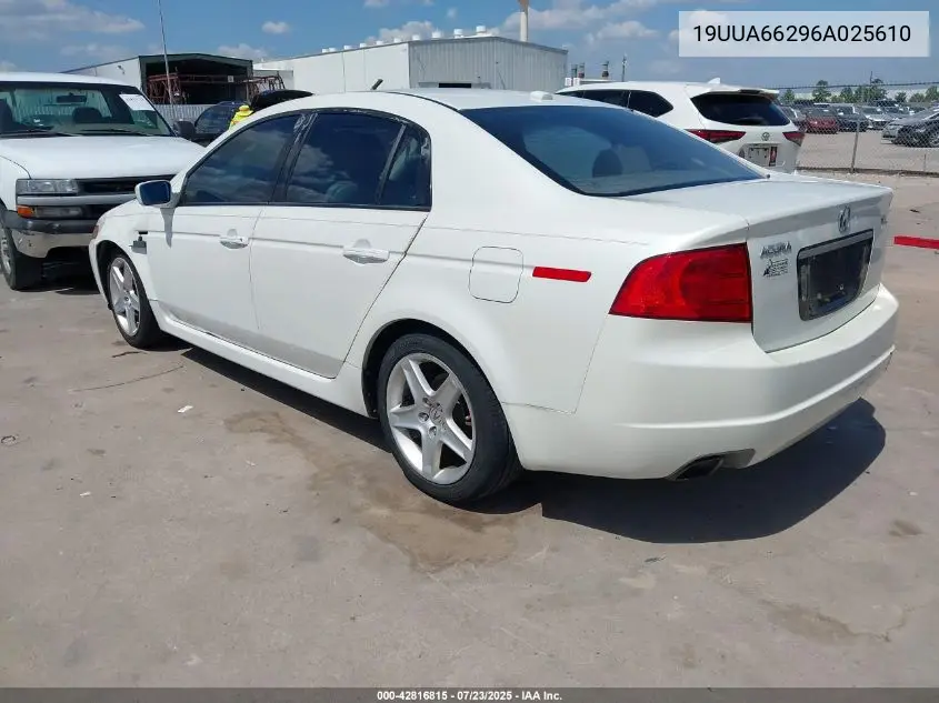 2006 Acura Tl VIN: 19UUA66296A025610 Lot: 42816815