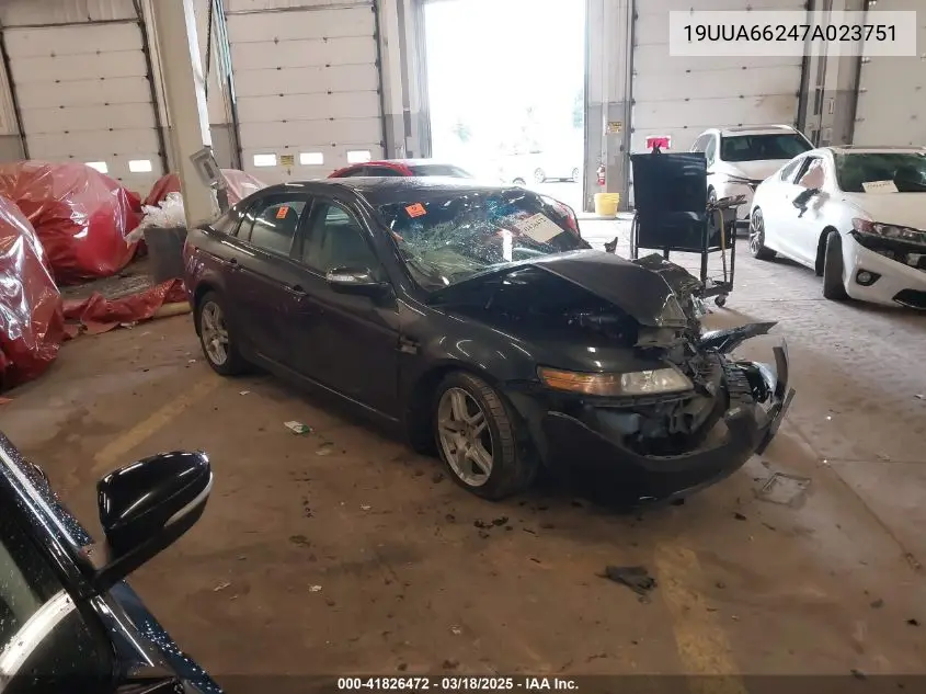 2007 Acura Tl 3.2 VIN: 19UUA66247A023751 Lot: 41826472