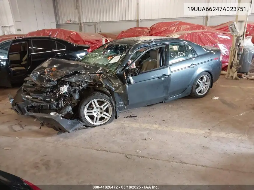 2007 Acura Tl 3.2 VIN: 19UUA66247A023751 Lot: 41826472