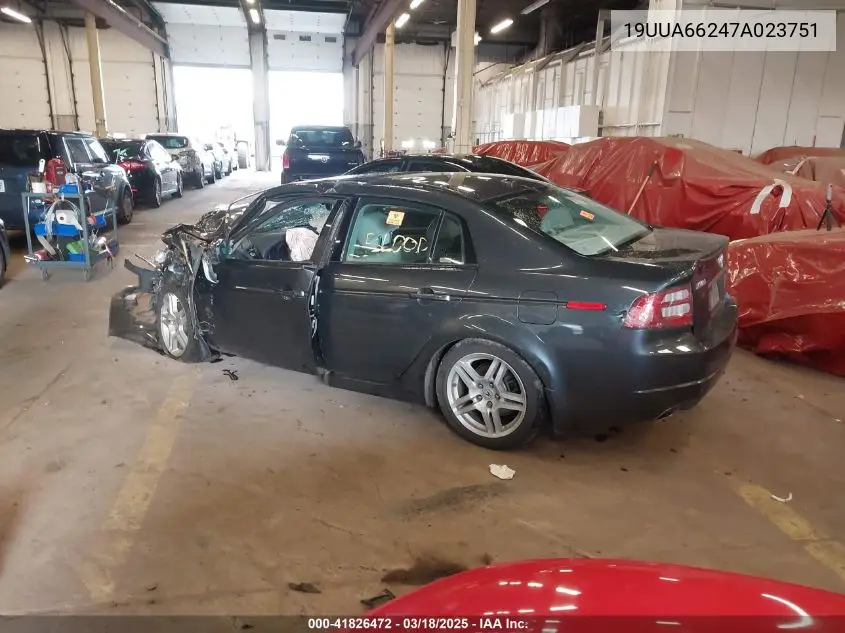 2007 Acura Tl 3.2 VIN: 19UUA66247A023751 Lot: 41826472