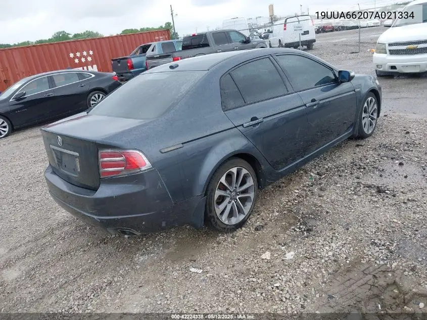 2007 Acura Tl 3.2 VIN: 19UUA66207A021334 Lot: 42224338