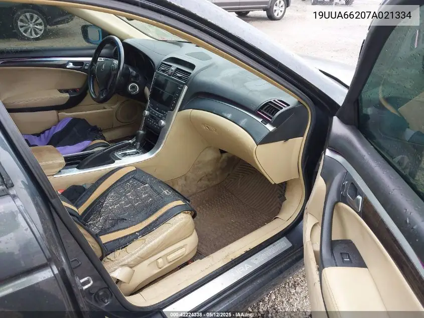 2007 Acura Tl 3.2 VIN: 19UUA66207A021334 Lot: 42224338