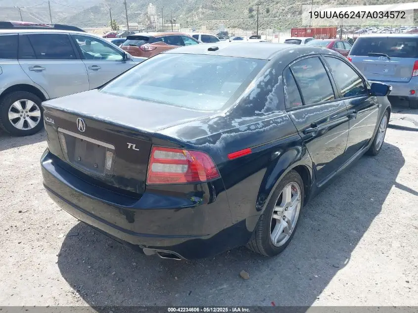 2007 Acura Tl 3.2 VIN: 19UUA66247A034572 Lot: 42234606