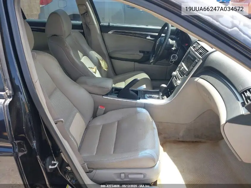 2007 Acura Tl 3.2 VIN: 19UUA66247A034572 Lot: 42234606