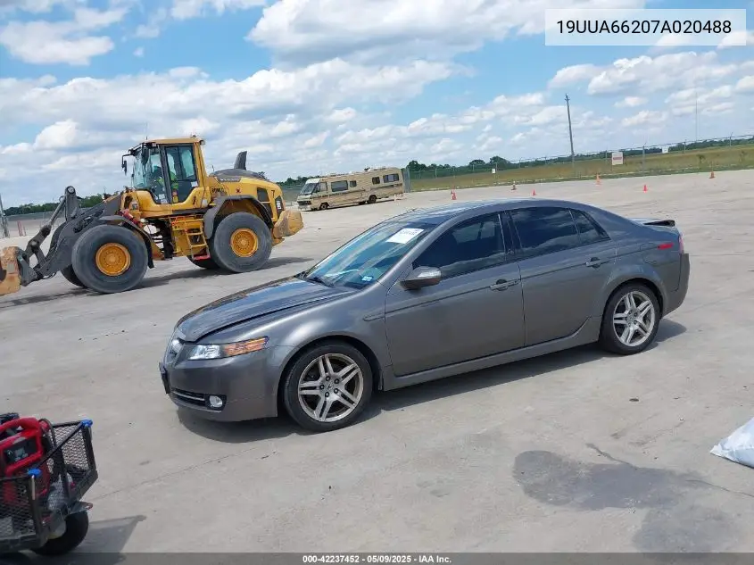 2007 Acura Tl 3.2 VIN: 19UUA66207A020488 Lot: 42237452