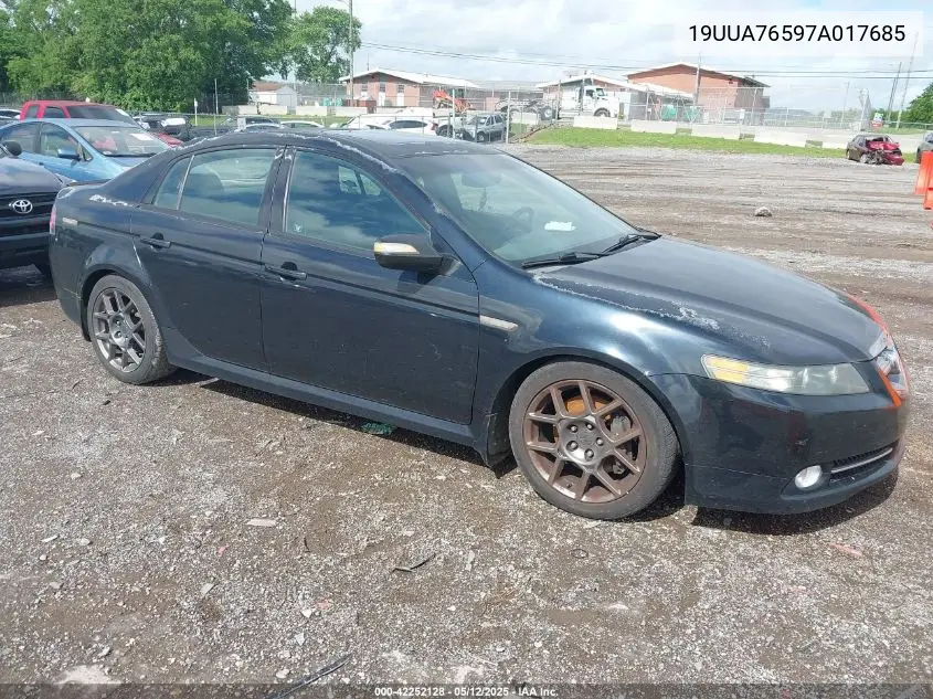 2007 Acura Tl Type S VIN: 19UUA76597A017685 Lot: 42252128