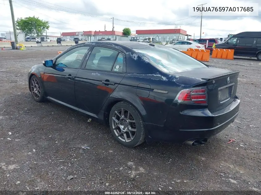 2007 Acura Tl Type S VIN: 19UUA76597A017685 Lot: 42252128