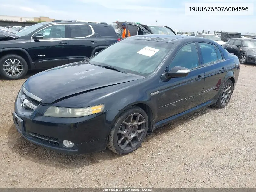 2007 Acura Tl Type S VIN: 19UUA76507A004596 Lot: 42254994