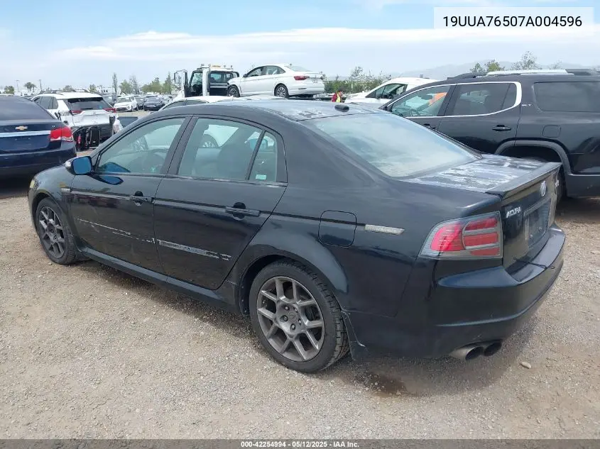 2007 Acura Tl Type S VIN: 19UUA76507A004596 Lot: 42254994