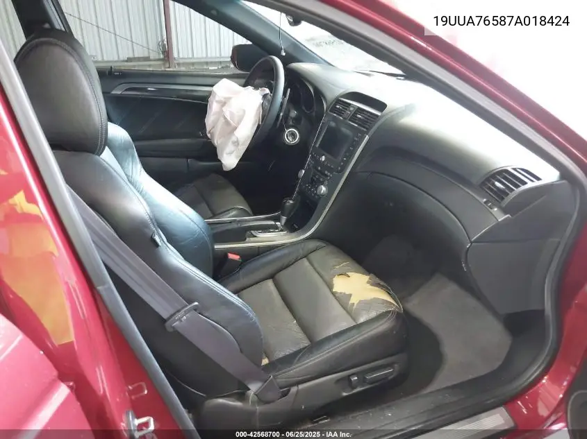 2007 Acura Tl Type S VIN: 19UUA76587A018424 Lot: 42568700
