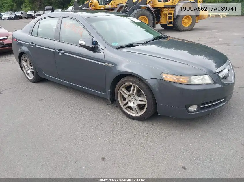 2007 Acura Tl 3.2 VIN: 19UUA66217A039941 Lot: 42570172