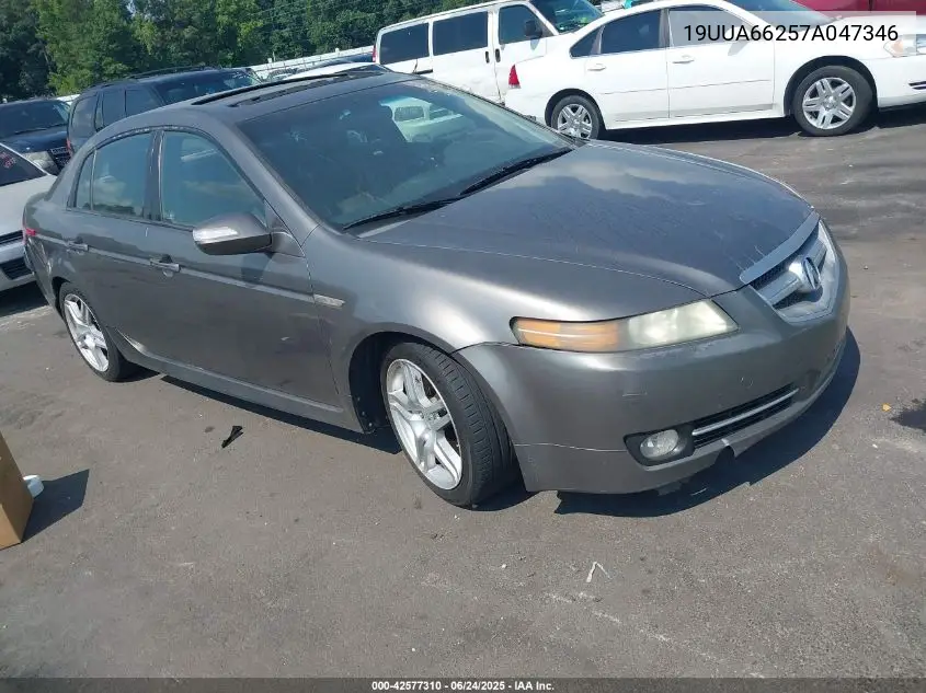 2007 Acura Tl 3.2 VIN: 19UUA66257A047346 Lot: 42577310