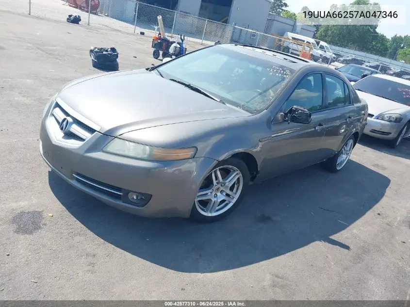 2007 Acura Tl 3.2 VIN: 19UUA66257A047346 Lot: 42577310
