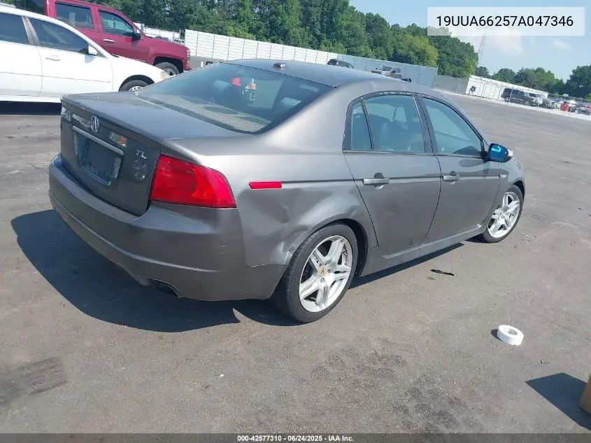 2007 Acura Tl 3.2 VIN: 19UUA66257A047346 Lot: 42577310