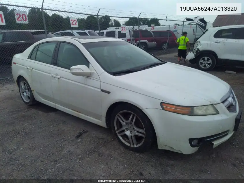2007 Acura Tl 3.2 VIN: 19UUA66247A013320 Lot: 42590563