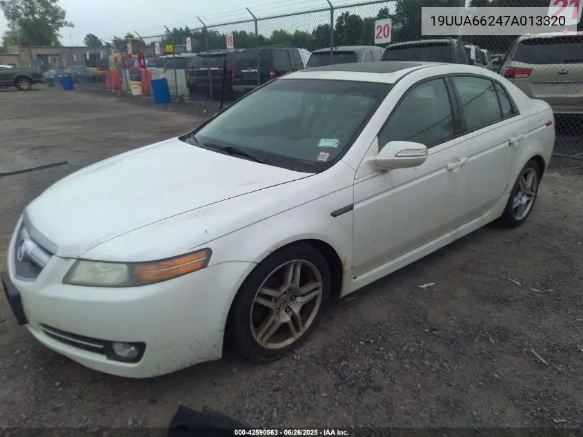2007 Acura Tl 3.2 VIN: 19UUA66247A013320 Lot: 42590563