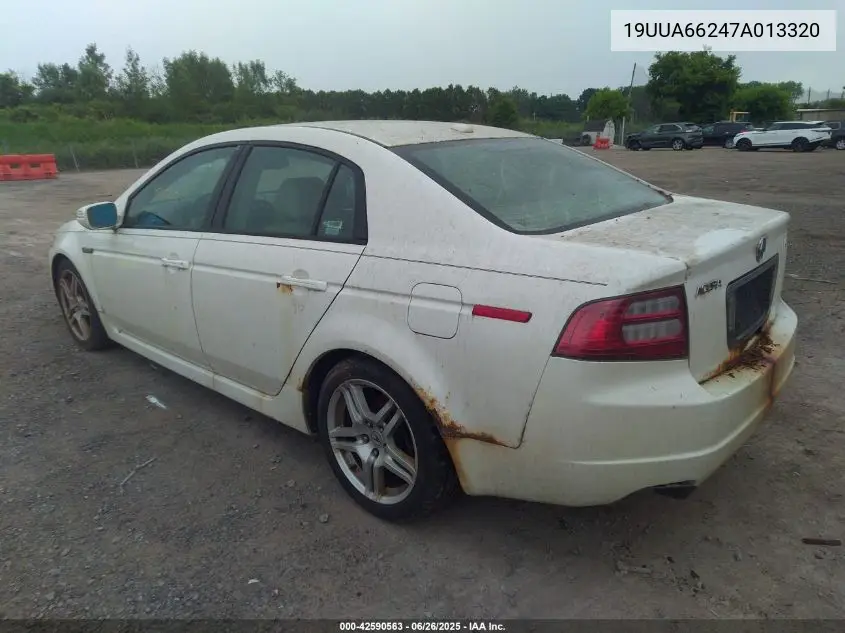 2007 Acura Tl 3.2 VIN: 19UUA66247A013320 Lot: 42590563