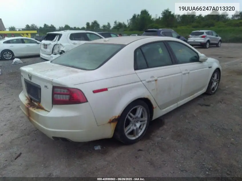 2007 Acura Tl 3.2 VIN: 19UUA66247A013320 Lot: 42590563