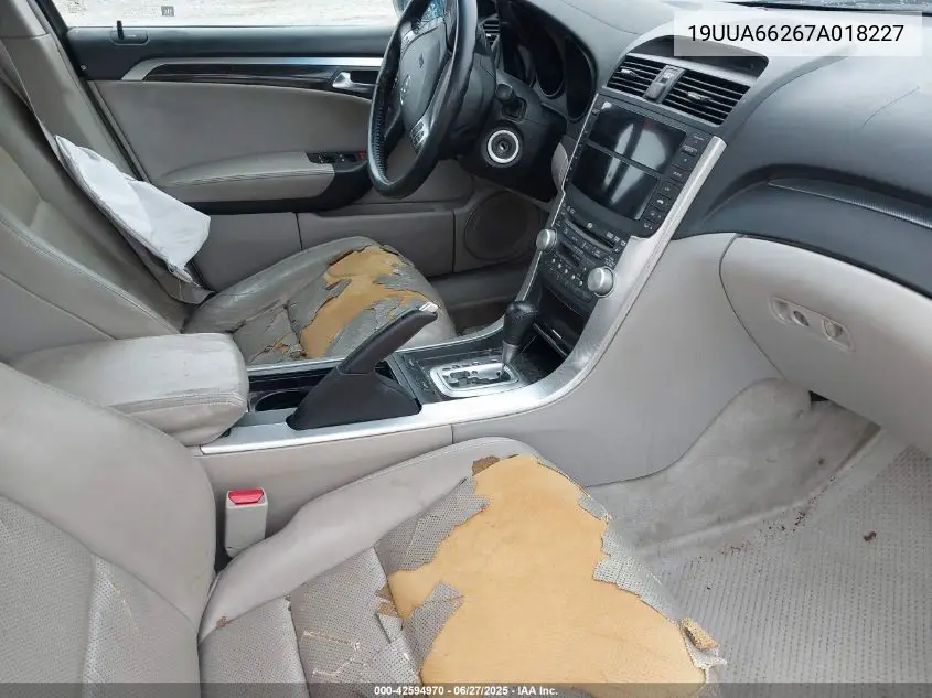 2007 Acura Tl 3.2 VIN: 19UUA66267A018227 Lot: 42594970