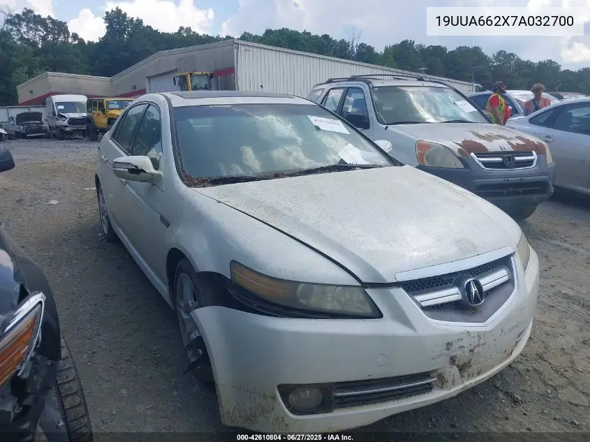2007 Acura Tl 3.2 VIN: 19UUA662X7A032700 Lot: 42610804