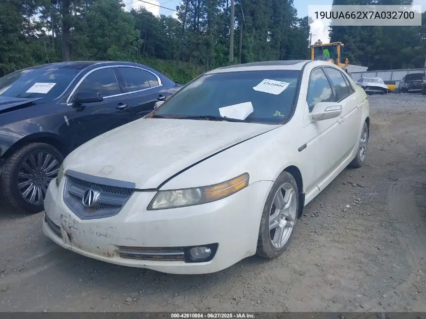 2007 Acura Tl 3.2 VIN: 19UUA662X7A032700 Lot: 42610804