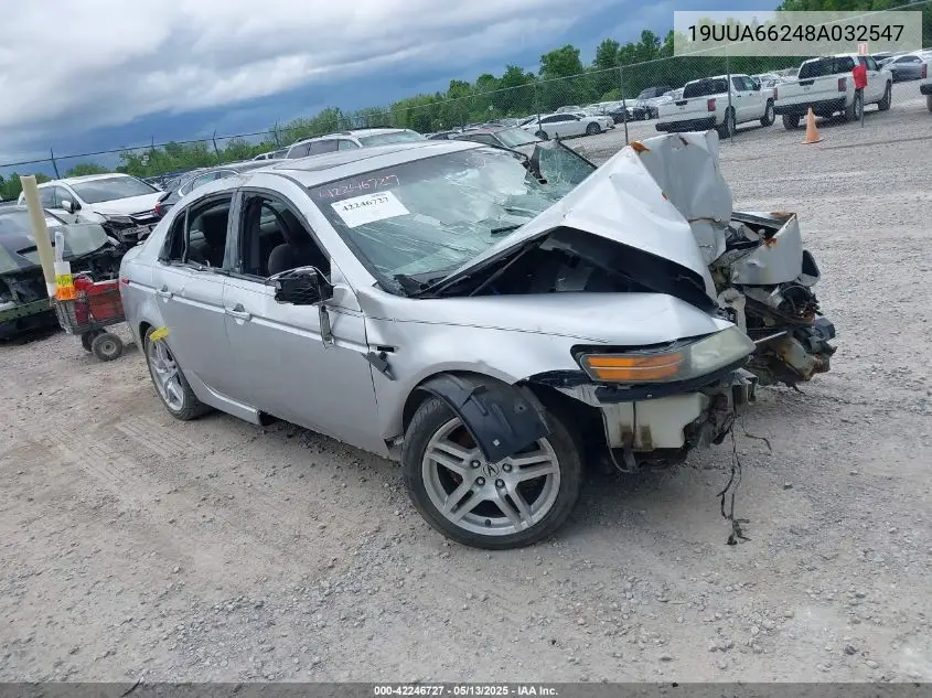 2008 Acura Tl 3.2 VIN: 19UUA66248A032547 Lot: 42246727