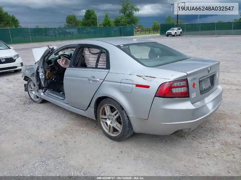 2008 Acura Tl 3.2 VIN: 19UUA66248A032547 Lot: 42246727