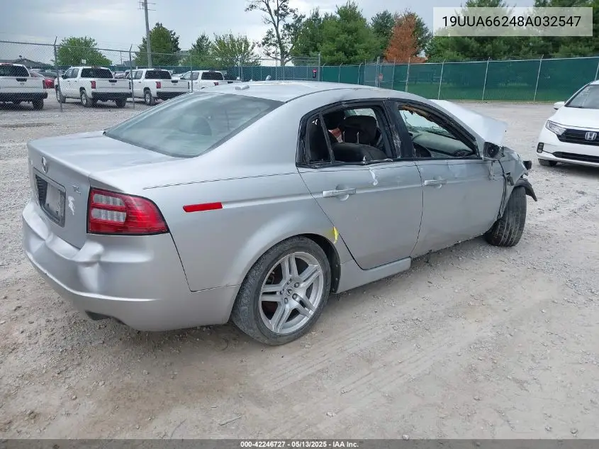 2008 Acura Tl 3.2 VIN: 19UUA66248A032547 Lot: 42246727
