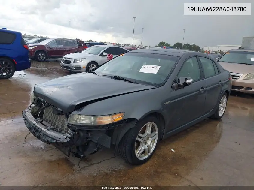 2008 Acura Tl 3.2 VIN: 19UUA66228A048780 Lot: 42575035