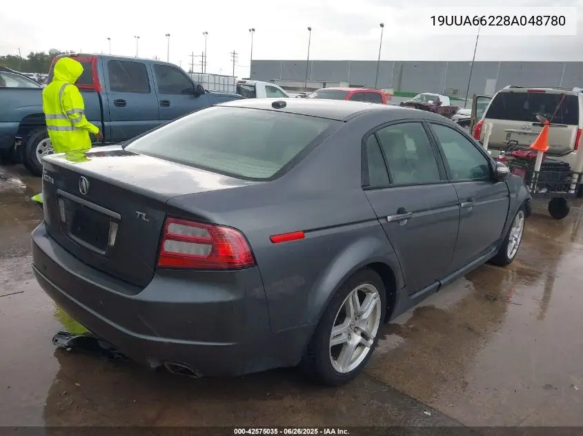 2008 Acura Tl 3.2 VIN: 19UUA66228A048780 Lot: 42575035