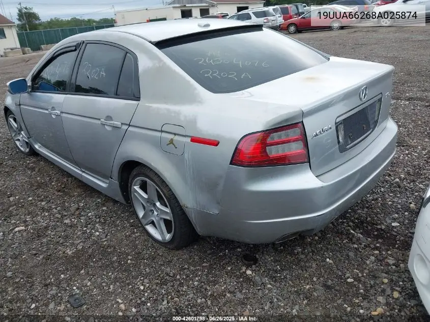 2008 Acura Tl 3.2 VIN: 19UUA66268A025874 Lot: 42601798