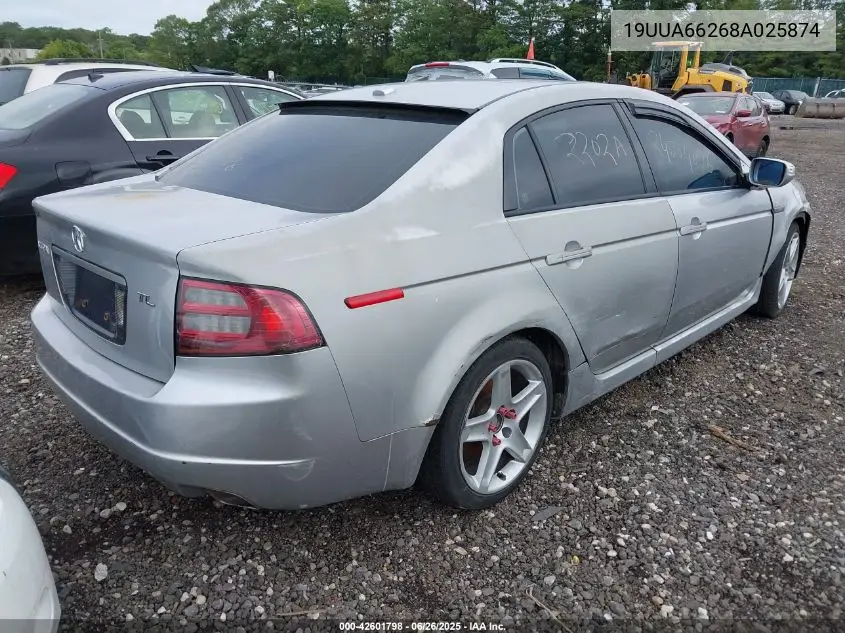 2008 Acura Tl 3.2 VIN: 19UUA66268A025874 Lot: 42601798