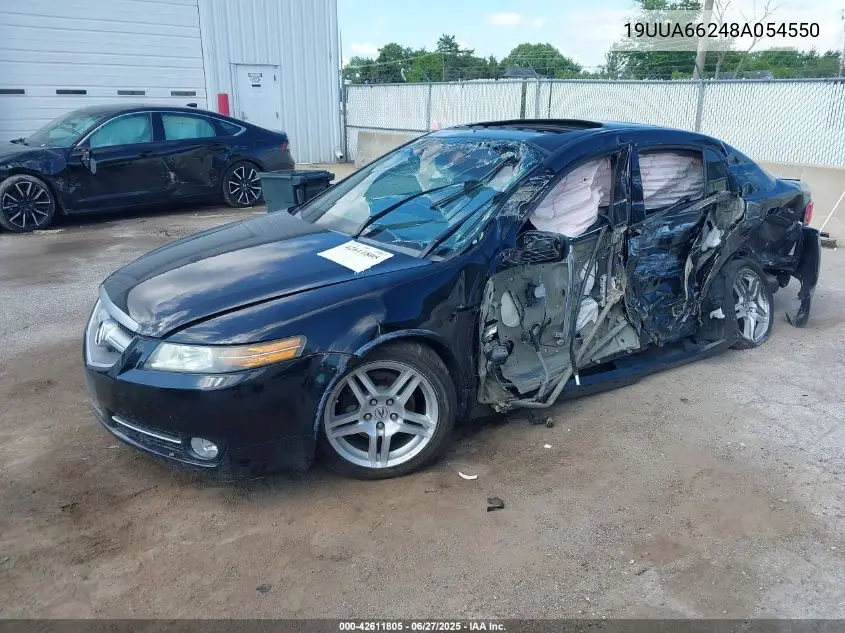 2008 Acura Tl 3.2 VIN: 19UUA66248A054550 Lot: 42611805