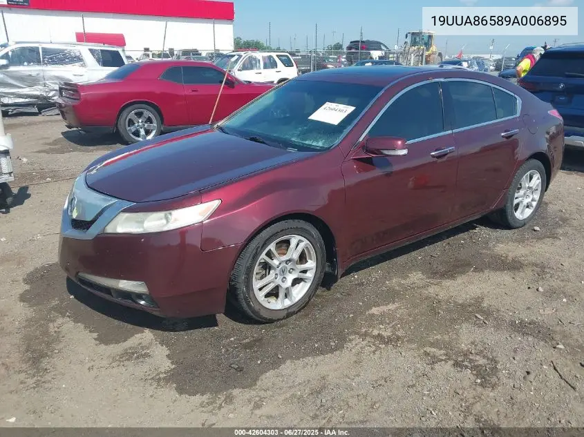 2009 Acura Tl 3.5 VIN: 19UUA86589A006895 Lot: 42604303