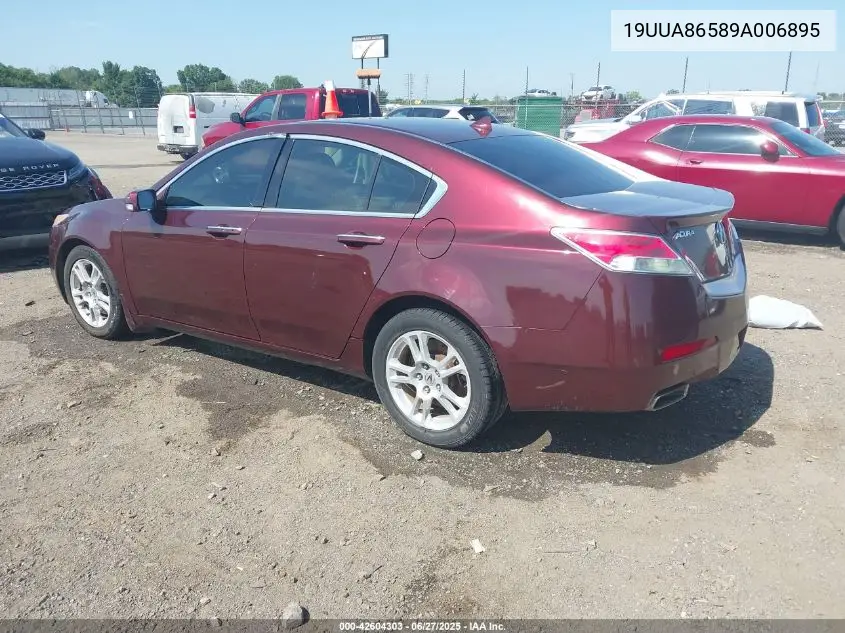 2009 Acura Tl 3.5 VIN: 19UUA86589A006895 Lot: 42604303