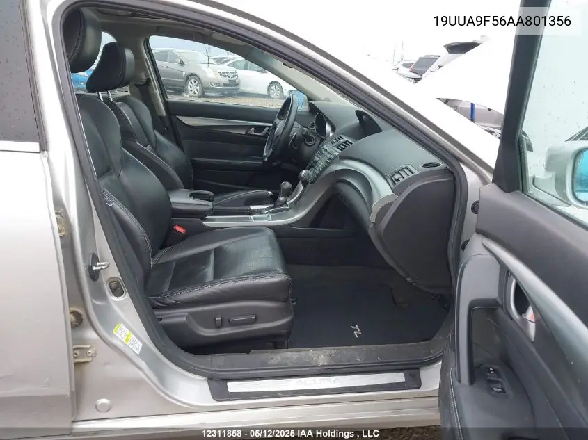 2010 Acura Tl VIN: 19UUA9F56AA801356 Lot: 12311858X