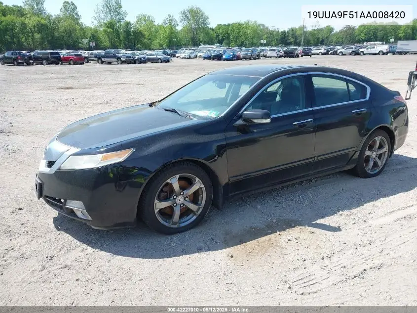 2010 Acura Tl 3.7 VIN: 19UUA9F51AA008420 Lot: 42227010