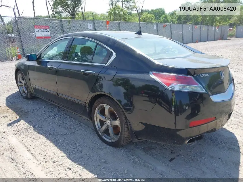 2010 Acura Tl 3.7 VIN: 19UUA9F51AA008420 Lot: 42227010