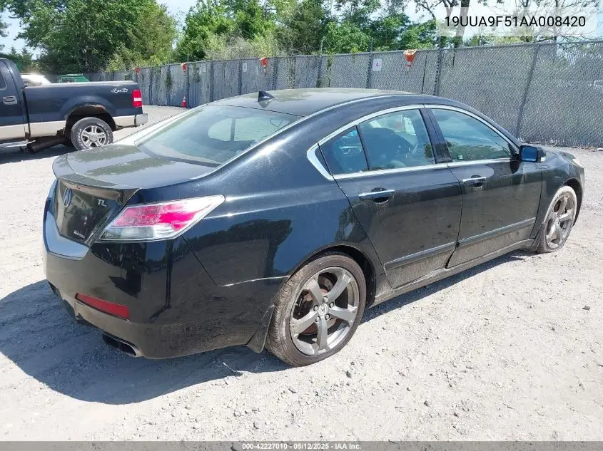 2010 Acura Tl 3.7 VIN: 19UUA9F51AA008420 Lot: 42227010
