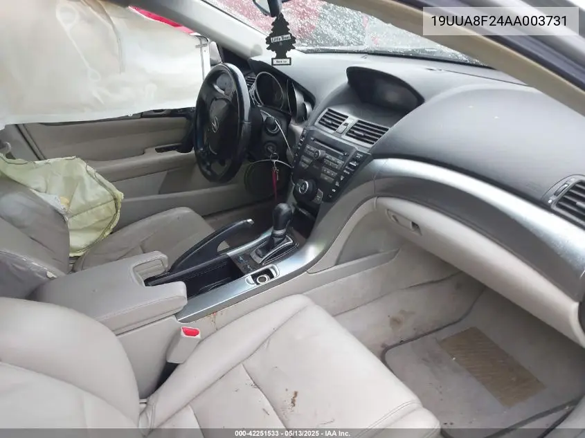 2010 Acura Tl 3.5 VIN: 19UUA8F24AA003731 Lot: 42251533