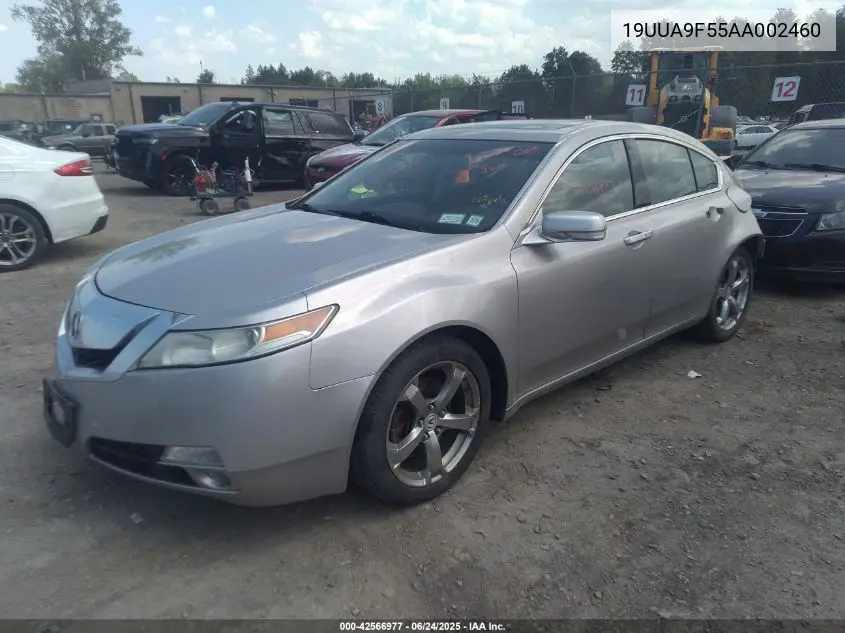 2010 Acura Tl 3.7 VIN: 19UUA9F55AA002460 Lot: 42566977